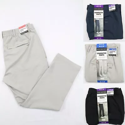 Marc New York Men’s Commuter Pant Slim Fit 4 Way Stretch Fabric W34-40 L29-34 • $18.95