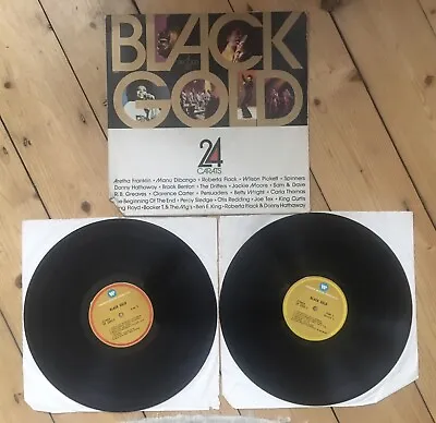 £4.99 • Buy BLACK GOLD 24 CARATS - Vinyl LP - ARETHA FRANKLIN / DONNY HATHAWAY / SPINNERS