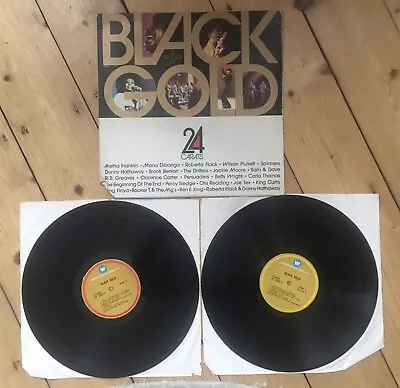 £4.99 • Buy BLACK GOLD 24 CARATS - Vinyl LP - ARETHA FRANKLIN / DONNY HATHAWAY / SPINNERS