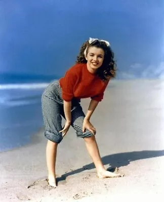 A Marilyn Monroe Posing In The Beach 8x10 PHOTO PRINT • $6.98