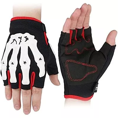 Fingerless Half-Finger Tactical Gloves Motorcycle Driving Gloves Riding Gloves • $11.99