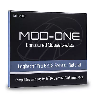 MOD-ONE Contoured Mouse Skates For Logitech PRO And G203 Natural • $7.99