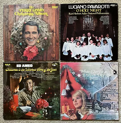 PERRY COMO  / Ed Ames / Pavarotti + Merry Christmas LP Lot X4 Vinyl * VG+ • $8.44