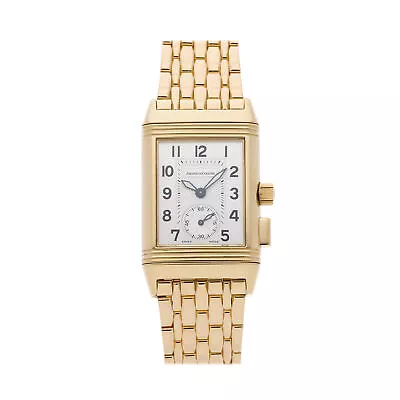 Jaeger-LeCoultre Reverso Memory Manual Yellow Gold Mens Bracelet Watch Q2551170 • $14950