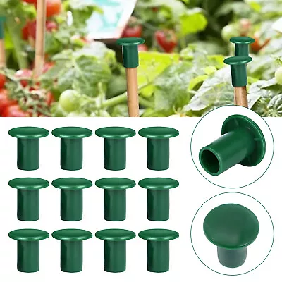 12pcs Garden Cane Caps Bamboo Safety Topper Protectors Stick Eye Protector Caps • £4.96