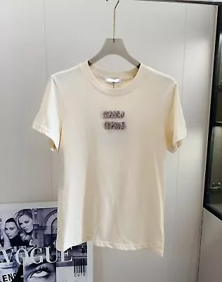 Miu Miu Casual Short-sleeved T-shirt Women's Round Neck Top • $38