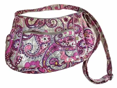 Vera Bradley Shoulder Crossbody Bag Retired Paisley Plaid Print Coastal Granny • $8.50