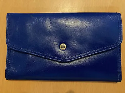 £4.75 • Buy Jane Shilton Blue Leather Wallet Purse