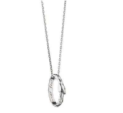 NEW MONICA RICH KOSANN STERLING  NEVER FEAR  SNAKE POESY On Sterling Necklace • $299.99