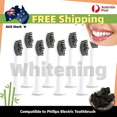 $5.95 • Buy 4pc Bio-Charcoal Whitening Compatible Philips Electric Toothbrush Heads Refills