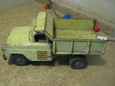 60s Tonka Hi-Way Green Dump Truck Needs Restoring All Original Only 1 Year Made. • $51