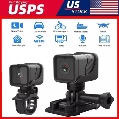 Mini HD 1080P Wifi Sports Camera DVR Motor Bike Motor Cycle Action Helmet Cam DV • $36.05