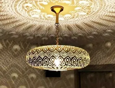 Moroccan Pendant Lights Lamp Hanging Chandelier Ceiling Fixture Rose Desert Hand • $259.04