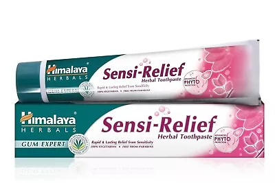 Himalaya Toothpaste| All Natural Herbal | Sensi-Relief Herbal | Sensitivity 75ml • £5.45