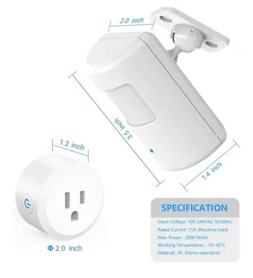 Motion Activated Light Control No Wiring 130 Ft RF Range YOUTUBE • $37.89