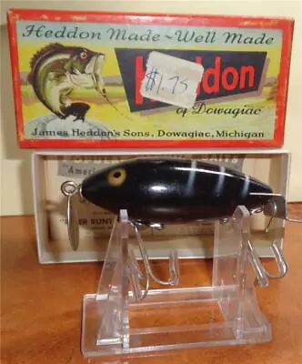 1947 Heddon  Wedge Logo  Fishing Go Deeper Crab Fishing Lure W/Box #7 • $5