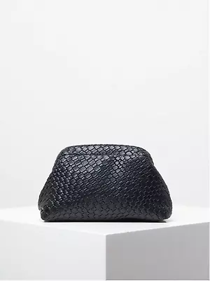 Black Vintage Woven Clutch Bag • $32.99