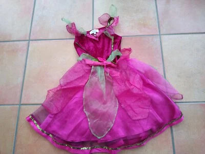 £9.99 • Buy DISNEY STORE Pink Fairy Fancy Dress Girls Costume Dress Up 5-6 Years (no Wings)