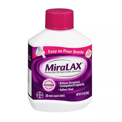 Miralax Osmotic Laxative Unflavored Powder 17.9 Oz By Miralax • $43.57