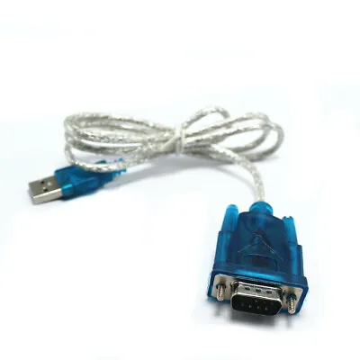 3Ft Translucent USB 2.0 To DB9 RS232 Serial Converter 9 Pin Adapter Cable PDA • $8.99