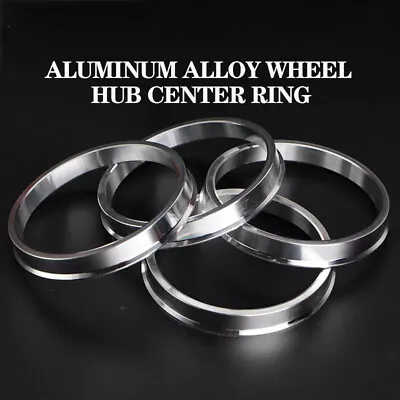 4Pcs Aluminum Alloy 56.1 To 66.1 Car Hub Centric Rings Wheel Bore Center Spacer • $21.99