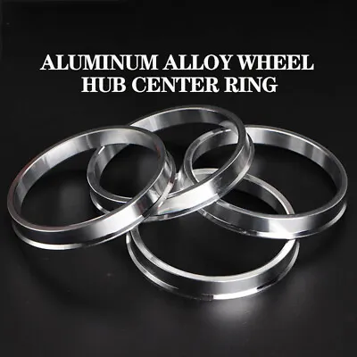 4Pcs Aluminum Alloy 56.1 To 72.56 Car Hub Centric Rings Wheel Bore Center Spacer • $21.99