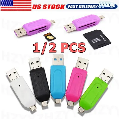 Card Reader USB 3.0 Type C Micro SD TF OTG Smart Memory Adapter Laptop Computer • $4.99