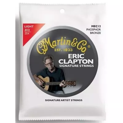 Martin MEC12 Eric Clapton's Choice Signature Acoustic Guitar Strings Light • $10.95