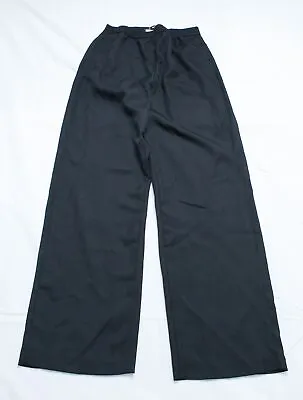 $34.99 • Buy Zara Women's Pull-On High Waist Wide Leg Pants LB3 Black Medium NWT