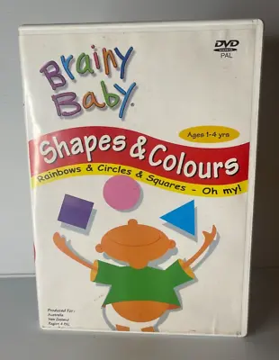 £6.01 • Buy Brainy Baby Shapes & Colours DVD Ages 1-4 Sing Along Songs R0 Kids Tracked Post