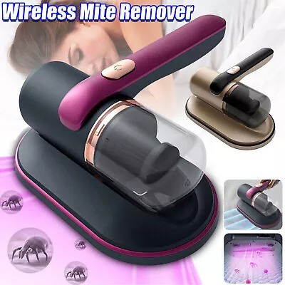 Cordless Dust Mite Remover Vacuum UV Cleaner 10000kpa Home Bed Sofa Mattress AU • $19.99