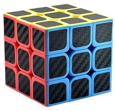 Speed Cube 3x3x3 Cube Box 3x3 Speed Cube Original Puzzle Cube 3x3 Carbon Fiber • $8.95