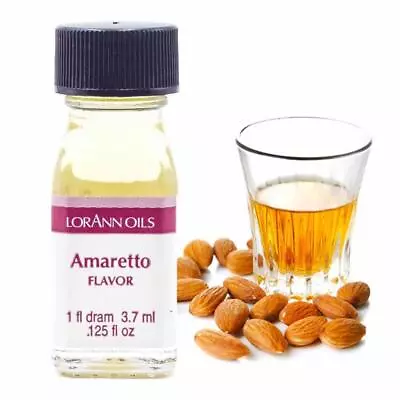 Food Flavouring LorAnn Amaretto Oil 1 Dram Highly Concentrated Cake Baking • £2.97