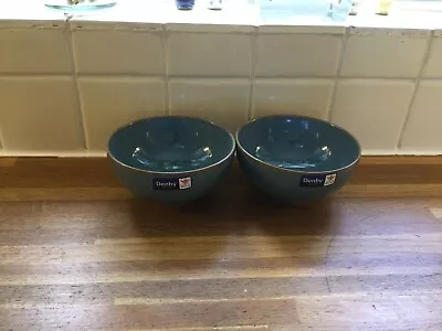 £24.99 • Buy Denby Azure Rice/Noodle Bowls X 2 - BRAND NEW. Unused.
