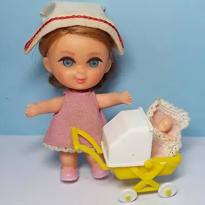 Mattel Liddle Kiddle FLORENCE NIDDLE Nurse Doll Outfit Hat Shoes Buggy Baby • $39.95