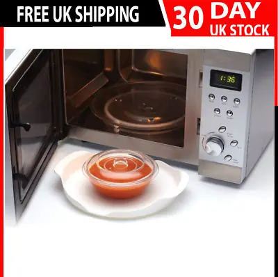 KitchenCraft Microwave Carrying Tray Non' Slip Food Container Plate Handles UK • £9.99
