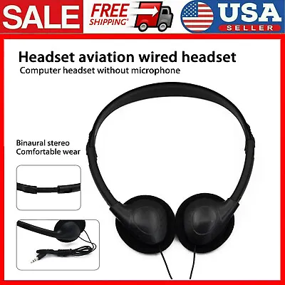 Head-mounted Computer Headset Gaming Noise Canceling Earphone 3.5MM Wired Stereo • $8.78