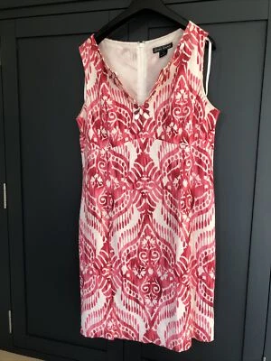 £9.99 • Buy Ladies Size 18 Jessica Howard Dress- White & Cerises