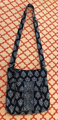 Vera Bradley Crossbody Bag Handbag Purse Calypso Blue Zipper Pocket Quilted  • $17.84