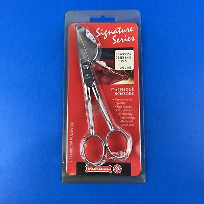 Mundial Signature Series 6” Applique Pelican Bill Scissors Item 585 Brand New • $15