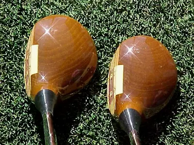 PERSIMMON WOODS Cleveland RC75 W Macgregor Brass Plates Golf Clubs Set 3 & 4 • $120