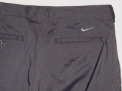 Men's Nike Golf Dri-Fit Stretch Pin Striped Chino Straight Leg Pants 34 X 32 NEW • $29.99