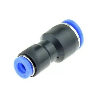 2x Reducer 5/16  1/4 OD Straight Push In To Connect Union Fitting Air Pneumatic • $7.95