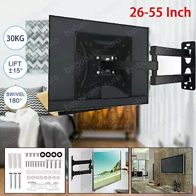 TV PC Monitor Extending Tilt & Turn Swivel Wall Mount Bracket 10  - 42  LCD LED • £11.89