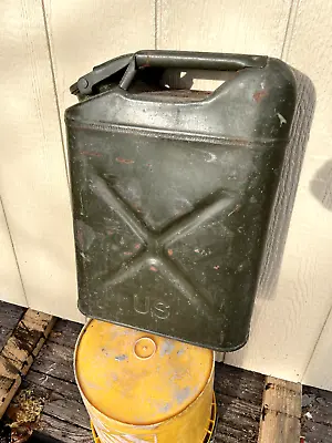 2 Vintage  Military Jeep Gi 5 Gallon Jerry Gerry Metal Gas Cans • $19.99