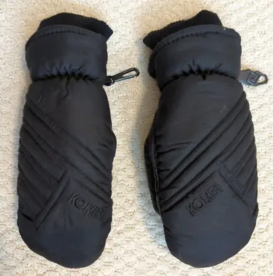 Kombi Ski Snow Mittens Storm Cuffs Size Small Adult Women Black  DAMES / Ladies • $9.31