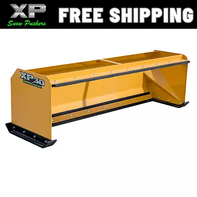 8' XP30 Snow Pusher Boxes With Pullback Bar - Skid Steer Bobcat - FREE SHIPPING • $2250