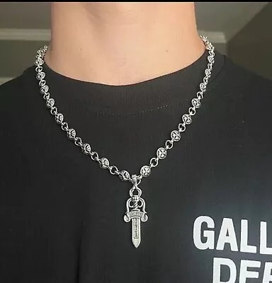 Chrome Hearts Style Dagger Pendant Necklace • $24.99