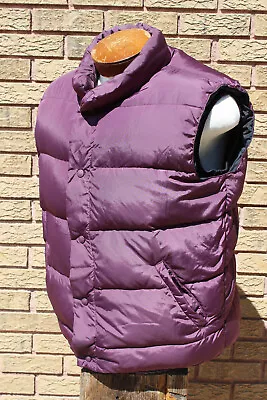 Cabelas Vest Adult Large Burgundy Quilted Premier Northern Goose Down Outdoors • $25.59