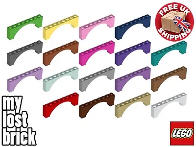 LEGO - Part 16577 - Pack Of 2 X NEW LEGO Arch Bricks 1x8x2 + SELECT COLOUR • £1.49